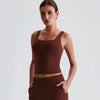 JIA Square Neck Tank Top Padded Sports Bras for women fitness apparel