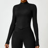 JIA Tight Zip Up Jacket​ Yoga Long Sleeve Top
