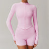 JIA Tight Zip Up Jacket​ Yoga Long Sleeve Top