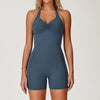 JIA Twist Butt Lifting Workout Jumpsuit with Pocket 