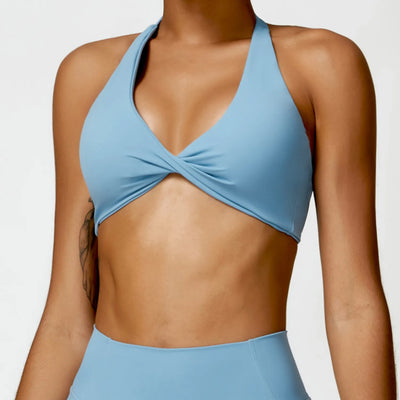JIA Twist Top Halter Sports Bra
