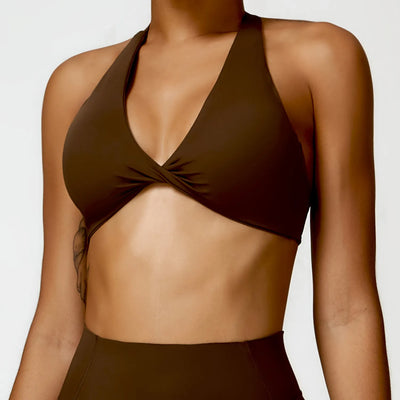 JIA Twist Top Halter Sports Bra
