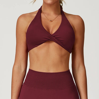 JIA Twist Top Halter Sports Bra