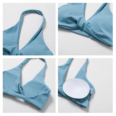 JIA Twist Top Halter Sports Bra