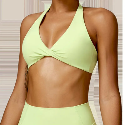 JIA Twist Top Halter Sports Bra