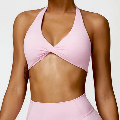 JIA Twist Top Halter Sports Bra