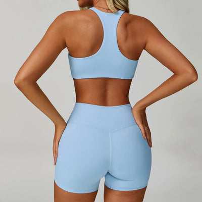 JIA V Neckline Racerback Sports Bra