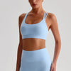 Jiaing Cross Back Medium Impact Padded Sports Bra