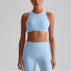 Jiaing High Neck Cross Back Padded Sports Bra