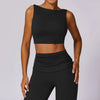 JIA Backless Yoga Tank Tops Bulit in Padded Bra ZC8516