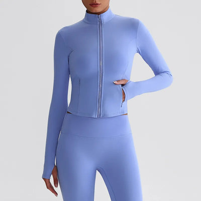 JIA Lightweight Exercise Jackets with Thumb Holes LQ8018
