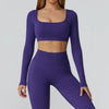 JIA Seamless Elegant Long Sleeve Workout Shirt