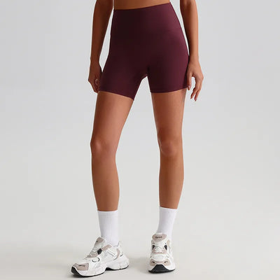 Jiaing High Elastic Workout Biker Shorts for Women