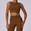 JIA Backless Yoga Tank Tops Bulit in Padded Bra ZC8516