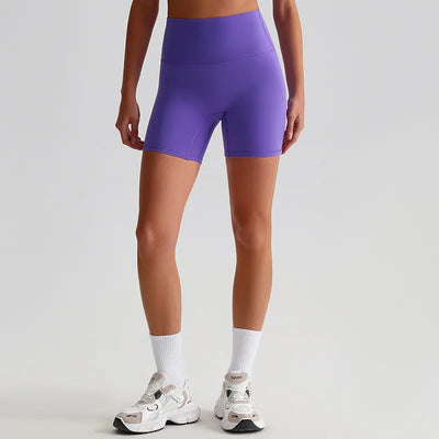 Jiaing High Elastic Workout Biker Shorts for Women