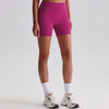 JIA Recycled High Waist Brushed Athletic Gym Bike Shorts-pink