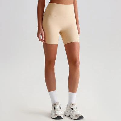 Jiaing High Elastic Workout Biker Shorts for Women