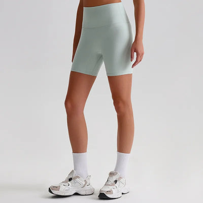 Jiaing High Elastic Workout Biker Shorts for Women
