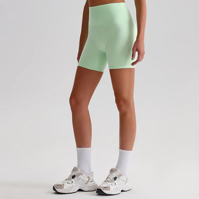 Jiaing High Elastic Workout Biker Shorts for Women