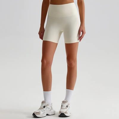 Jiaing High Elastic Workout Biker Shorts for Women