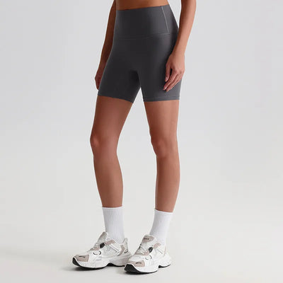 Jiaing High Elastic Workout Biker Shorts for Women