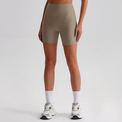 Jiaing High Elastic Workout Biker Shorts for Women