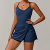 Sexybackathleticjumpsuitwithpleatedskirts-navyblue