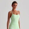 Super Soft Yoga Padded Camisole Slim Fit Tanks-mint green