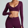 V Neck Workout Athletic Gym Cropped T Shirt Top