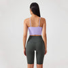Wirefree Workout Crop Cute Tank Tops Camisole- pale purple back