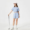 Workout Casual Lounge Sweat Shorts with Pockets-light blue set