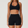 JIA Halter Low Back Sports Bra Workout Crop Top with Built in Bra ZC8505-1
